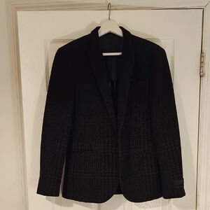 Men's Black Wool Blazer